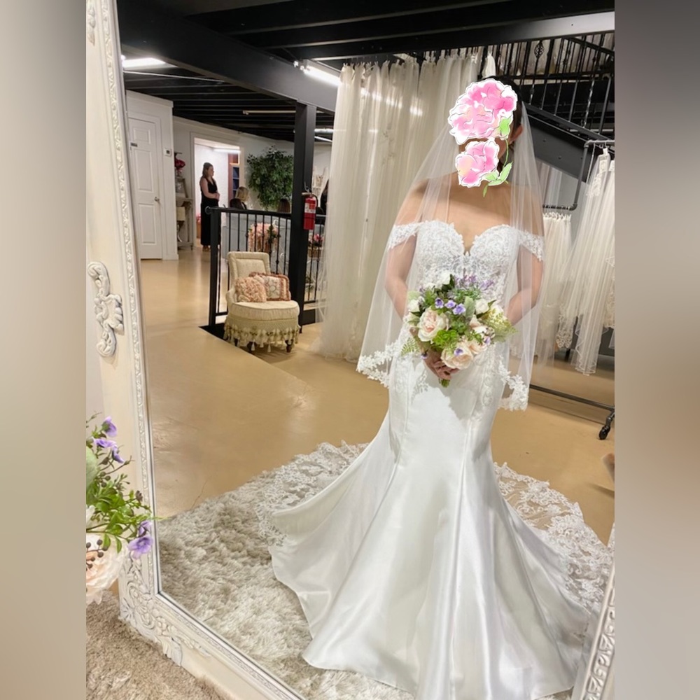 Brand New Wedding Dress W Beautiful Train -never worn, unaltered, org dress bag